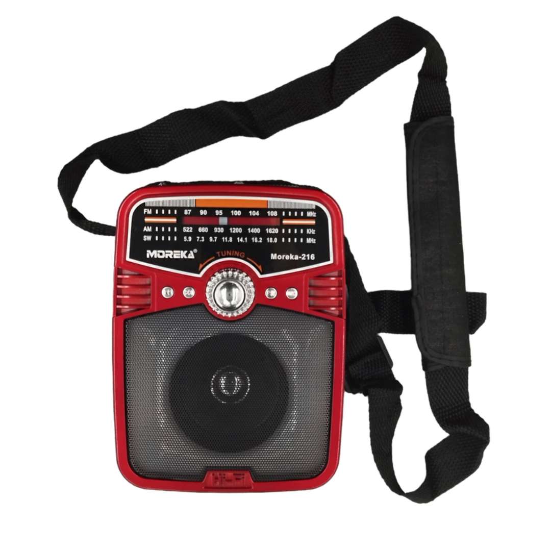 Bocina Radio FM - AM Moreka 216, Bluetooth, TF Card, Lampara, USB