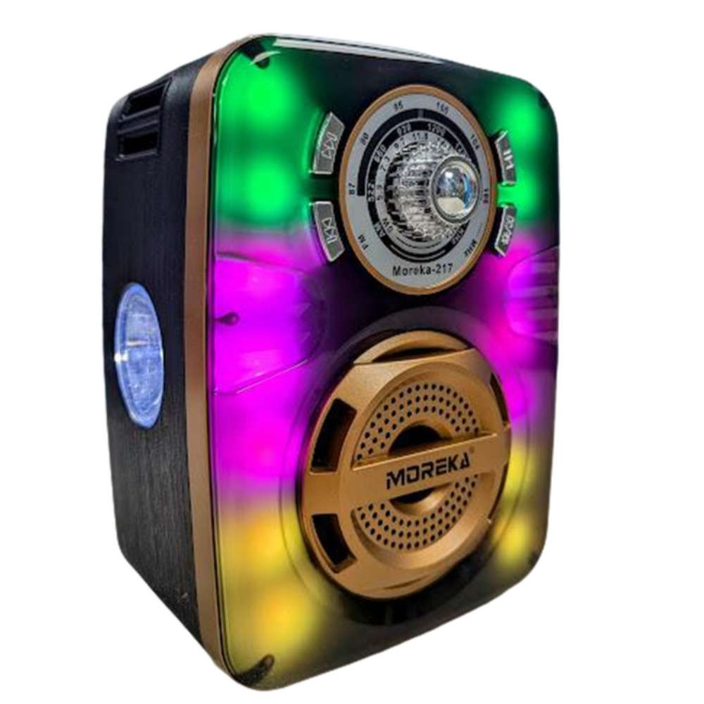 Radio Am Fm Sw Con Bluetooth Usb MicroSD Aux Recargable Moreka 217