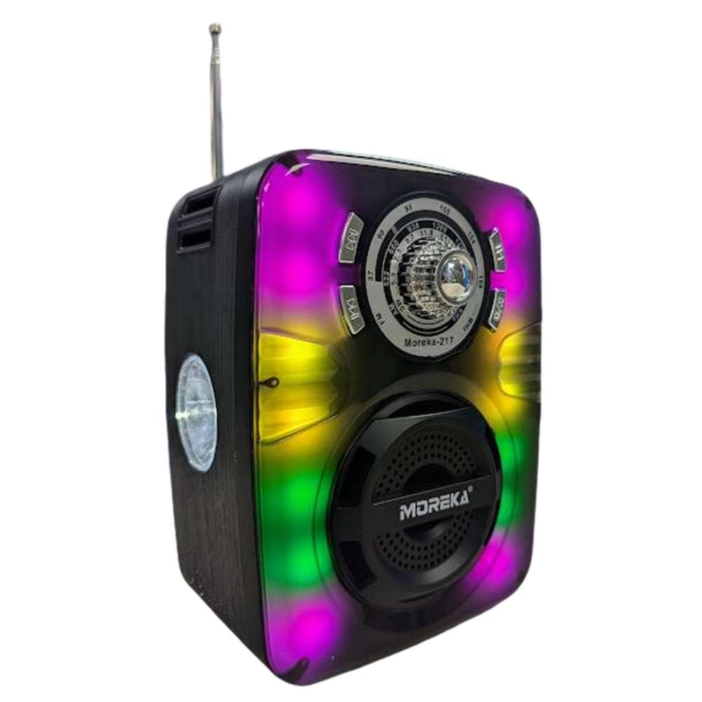 Radio Am Fm Sw Con Bluetooth Usb MicroSD Aux Recargable Moreka 217