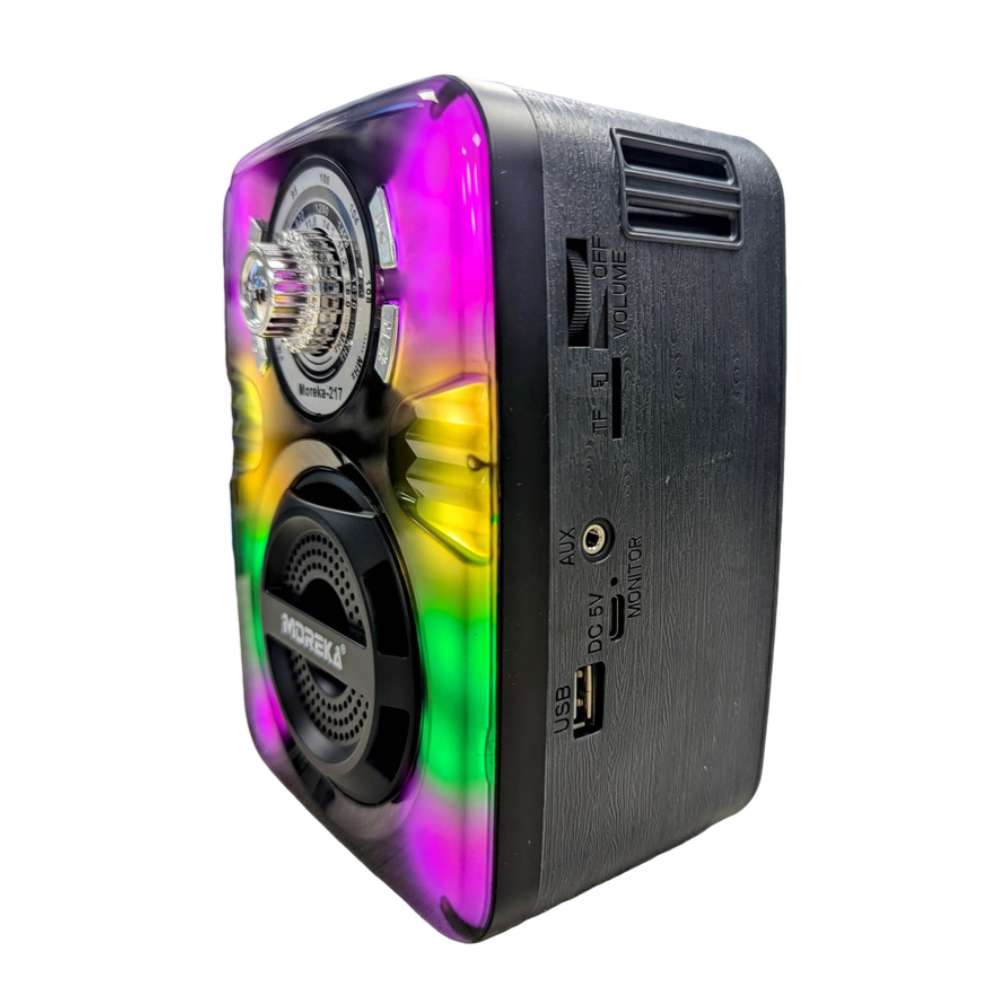 Radio Am Fm Sw Con Bluetooth Usb MicroSD Aux Recargable Moreka 217