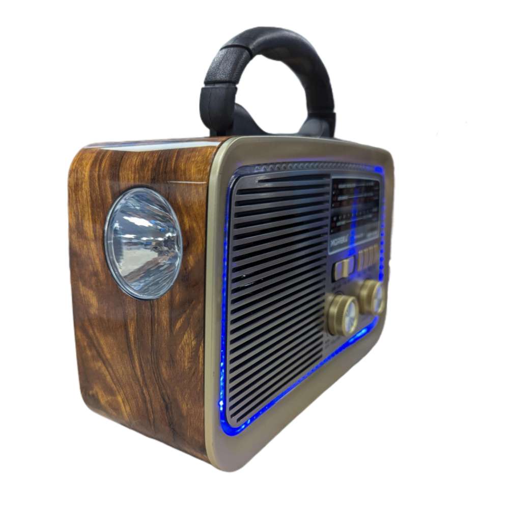 Bocina Radio FM - AM Moreka 224, Bluetooth, TF Card, Lampara, USB