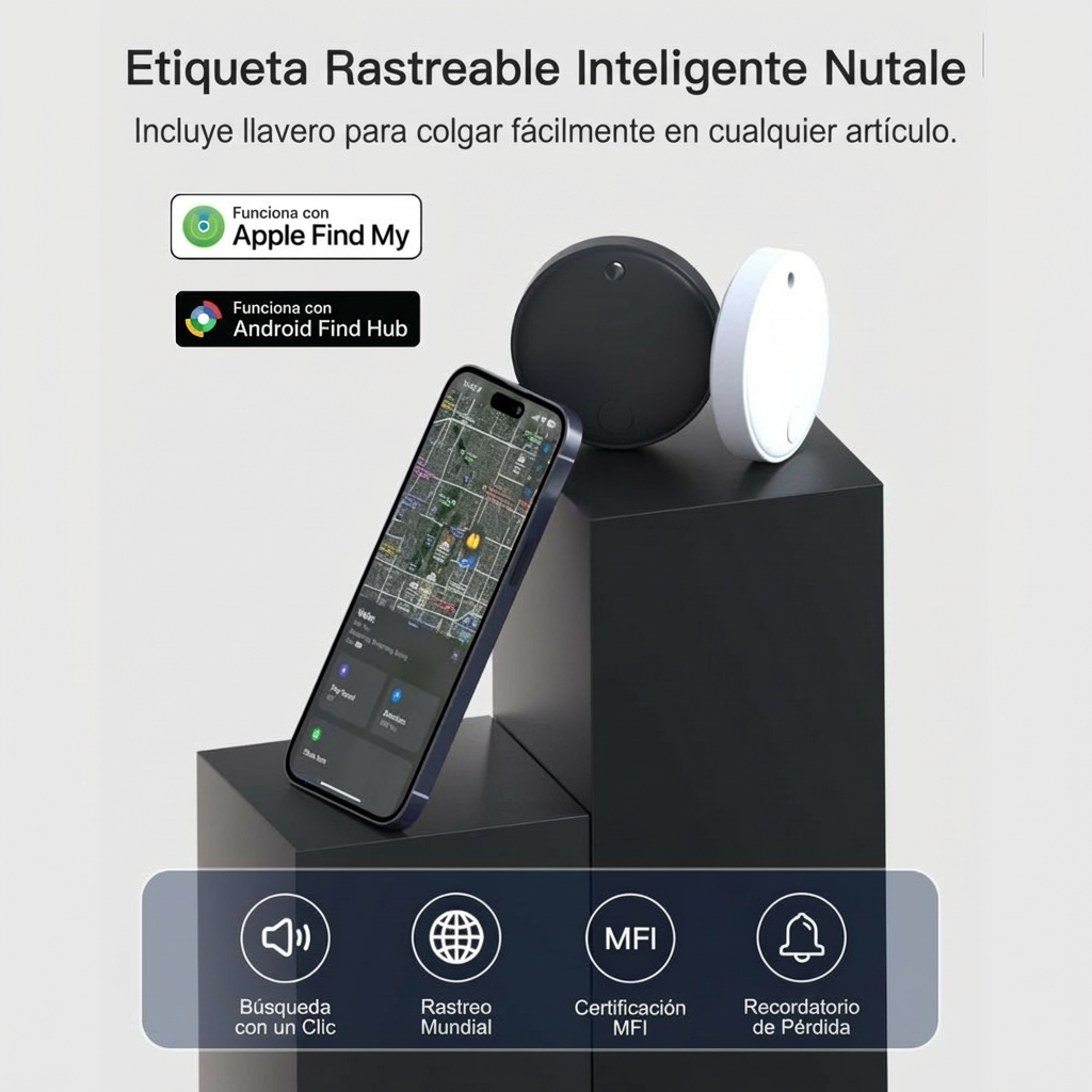 Localizador Gps Rastreador compatible Android  IOS Universal 365 Días NUTALE F20X