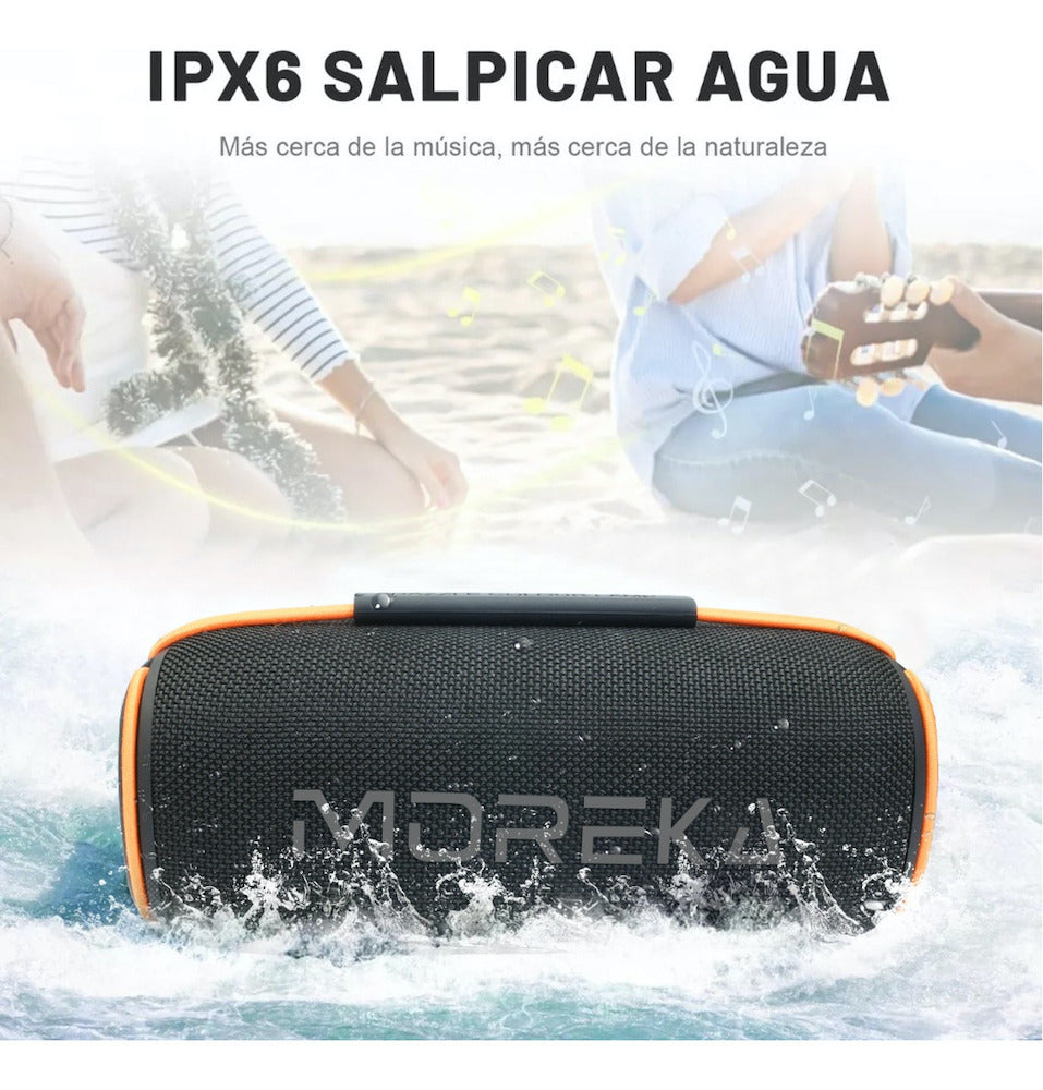 Bocina Bluetooth Moreka 368 20W IPX6, Radio FM, USB, Micro SD