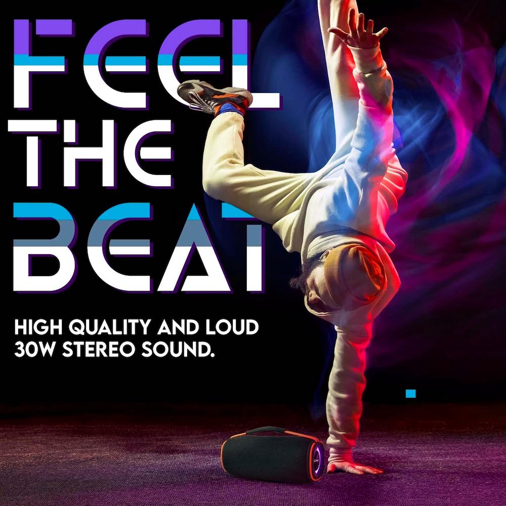 Bocina Bluetooth Moreka 368 20W IPX6, Radio FM, USB, Micro SD