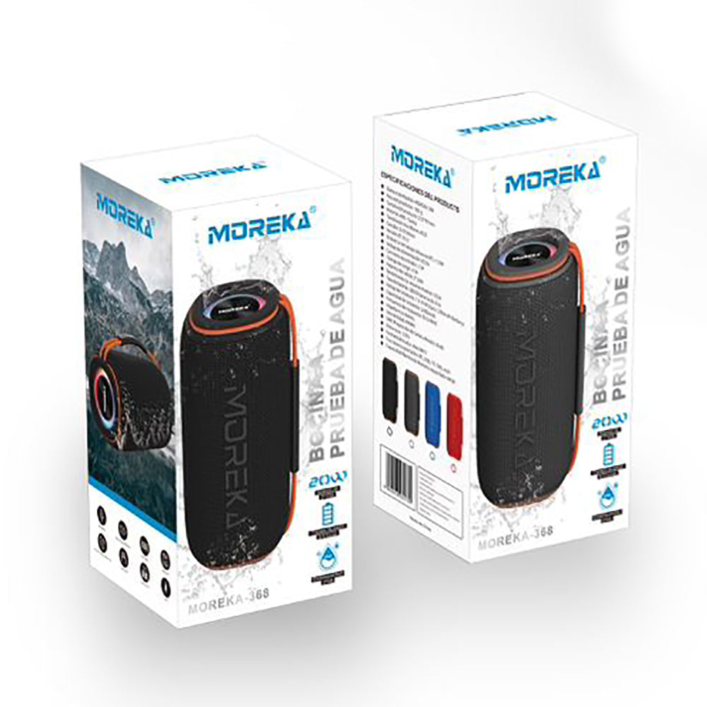 Bocina Bluetooth Moreka 368 20W IPX6, Radio FM, USB, Micro SD