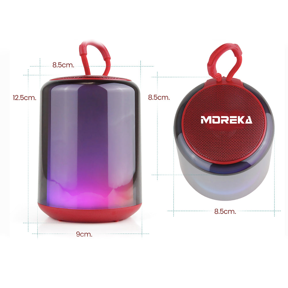 Moreka 370, Bluetooth, Luz RGB TF Card Radio FM USB