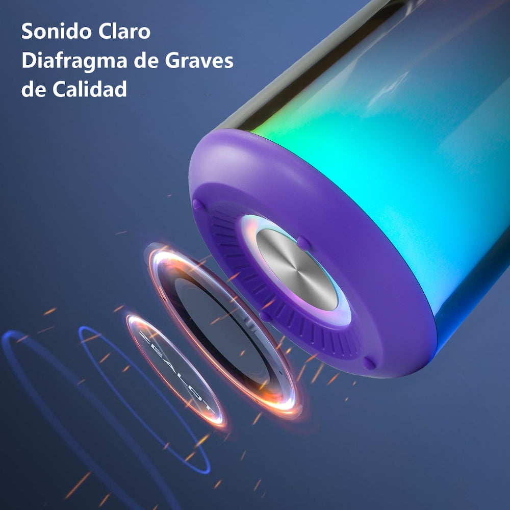 Moreka 370, Bluetooth, Luz RGB TF Card Radio FM USB