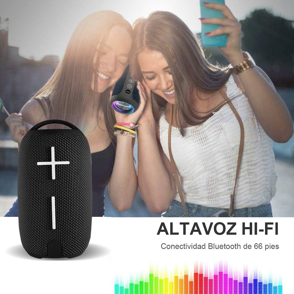Bocina Bluetooth Moreka 371 TF Card Radio FM Resistente al agua