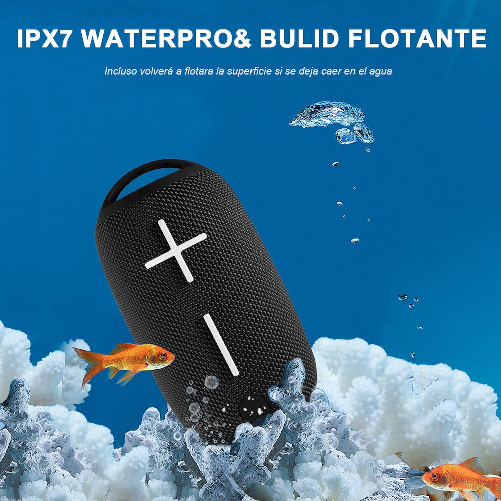Bocina Bluetooth Moreka 371 TF Card Radio FM Resistente al agua