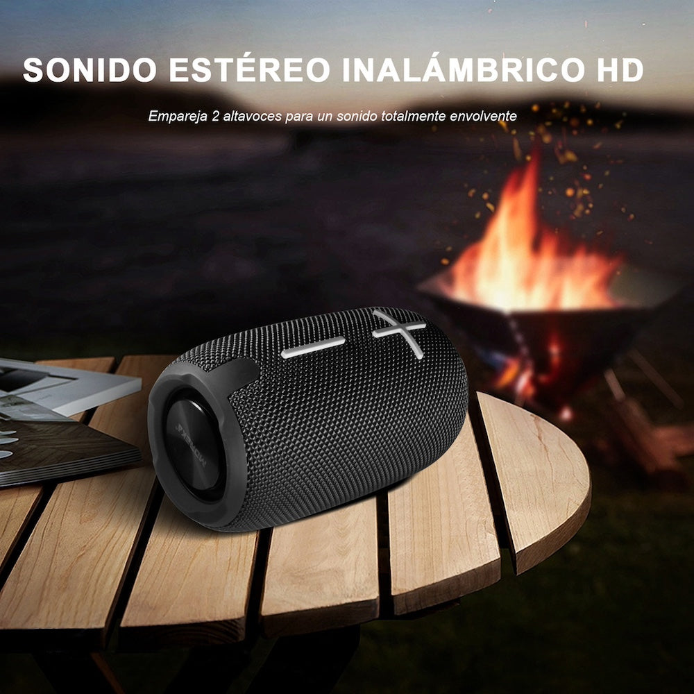 Bocina Bluetooth Moreka 371 TF Card Radio FM Resistente al agua