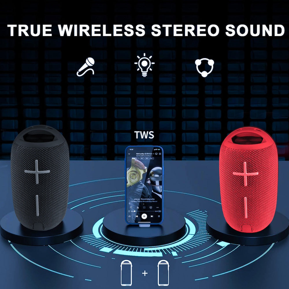 Bocina Bluetooth Moreka 371 TF Card Radio FM Resistente al agua