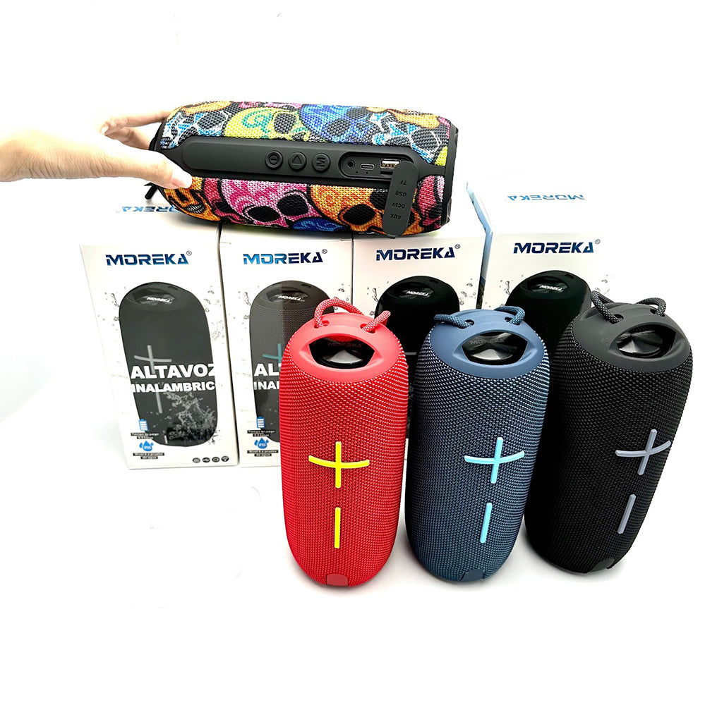 Bocina Bluetooth Moreka 372 TF Card Radio FM Resistente al agua