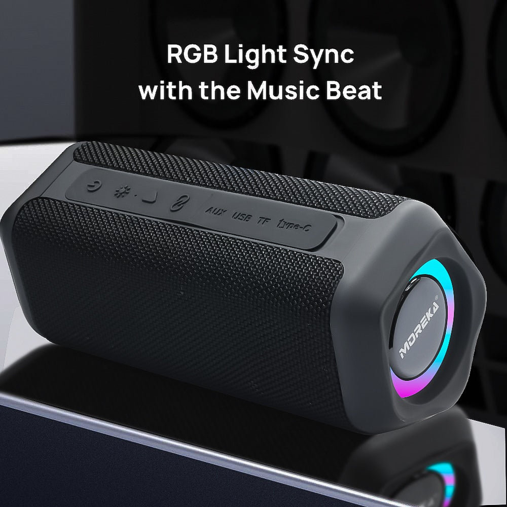 Bocina Bluetooth Moreka 375 Resistente al agua IPX6, Radio FM, USB, Micro SD