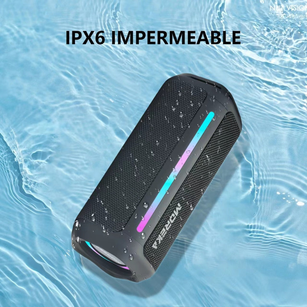 Bocina Bluetooth Moreka 375 Resistente al agua IPX6, Radio FM, USB, Micro SD