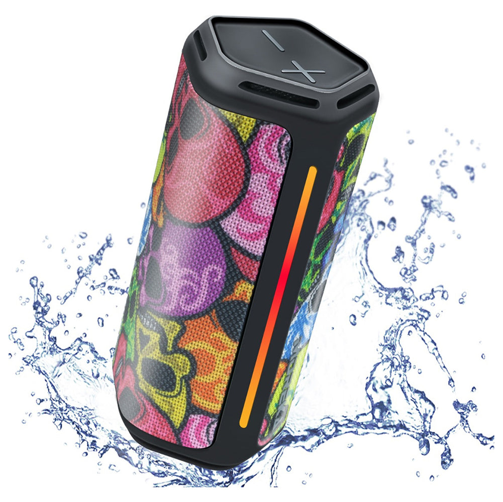 Bocina Bluetooth Moreka 375 Resistente al agua IPX6, Radio FM, USB, Micro SD
