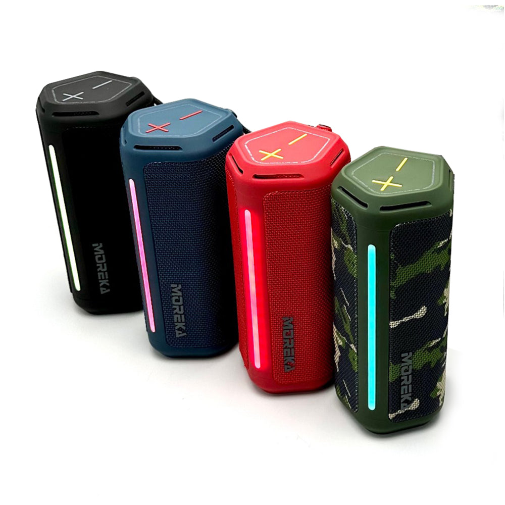 Bocina Bluetooth Moreka 375 Resistente al agua IPX6, Radio FM, USB, Micro SD