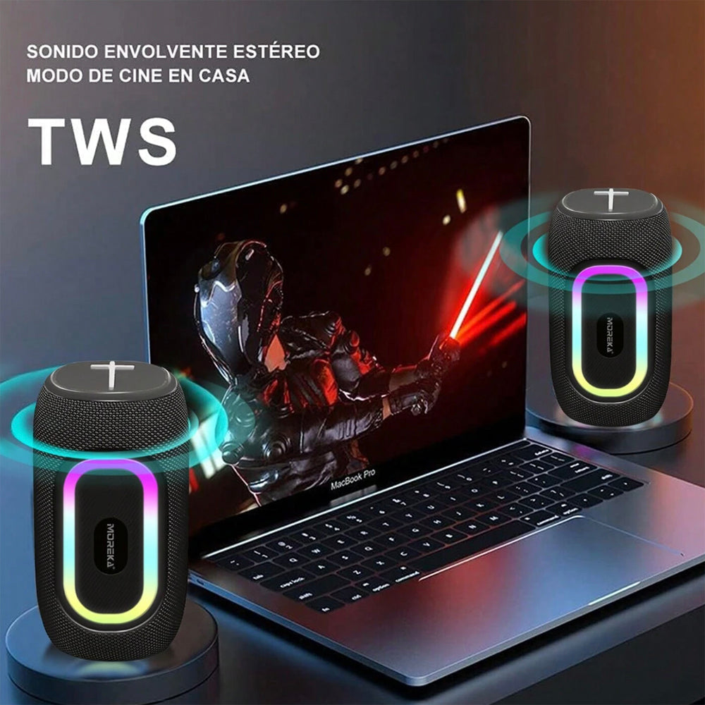 Bocina Moreka 398 16W, Bluetooth, TF Card, Radio FM, USB