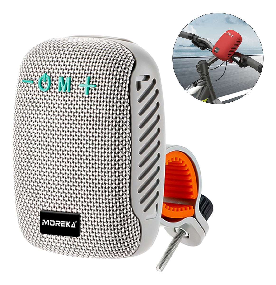 Bocina Moto Bluetooth Moreka 405 TF Card Radio FM Resistente al agua 8w