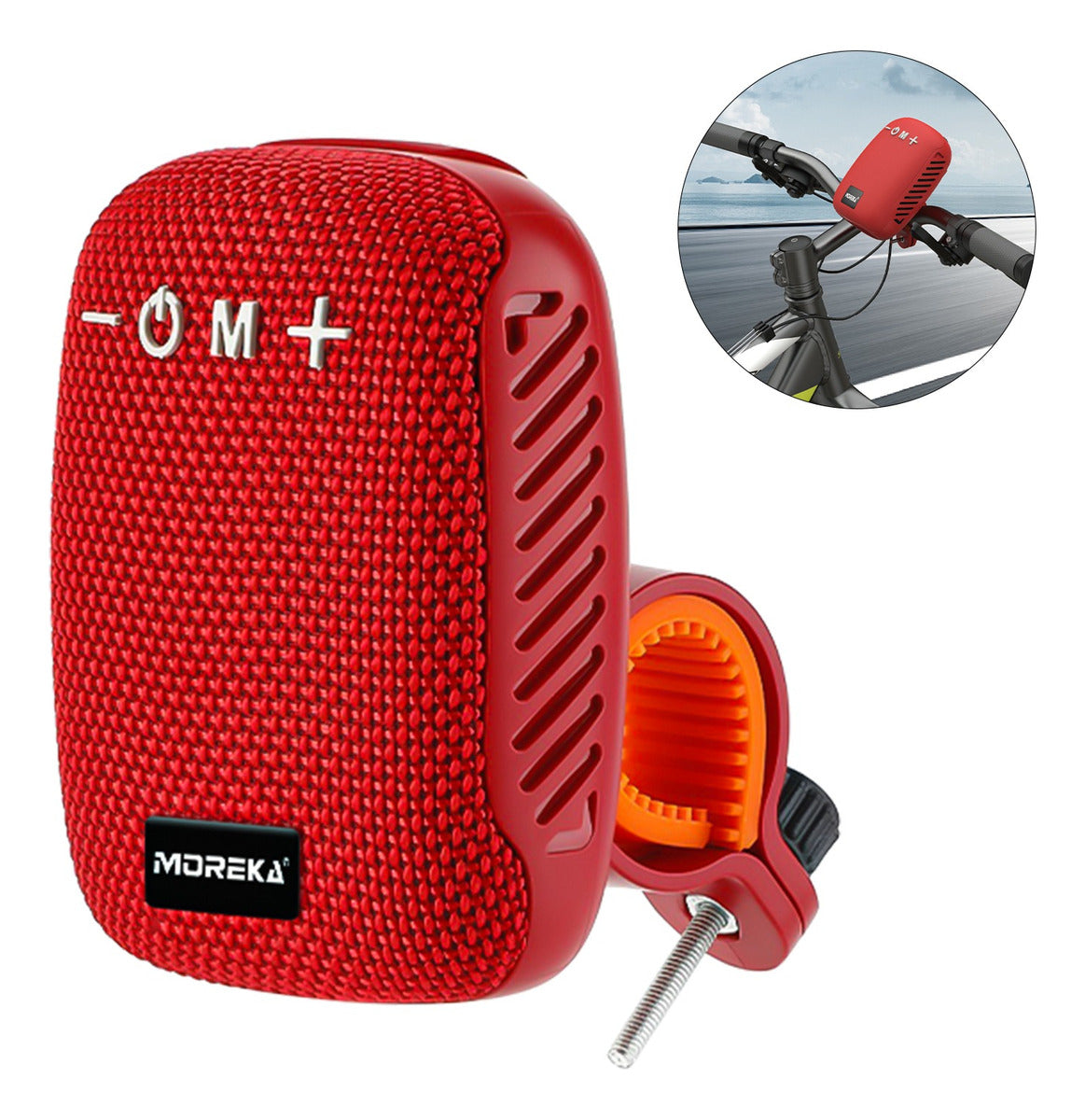 Bocina Moto Bluetooth Moreka 405 TF Card Radio FM Resistente al agua 8w