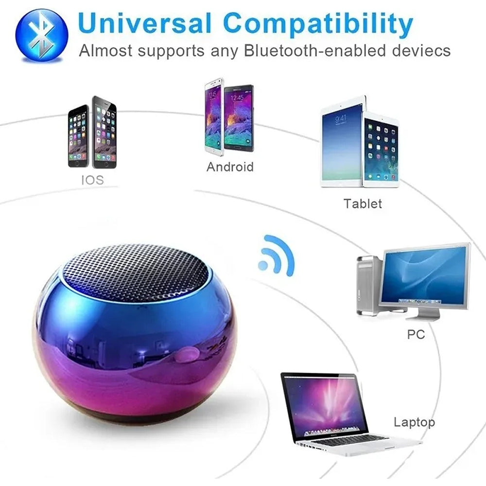 Mini Bocina Moreka 410, Bluetooth, Metal 500 mAh