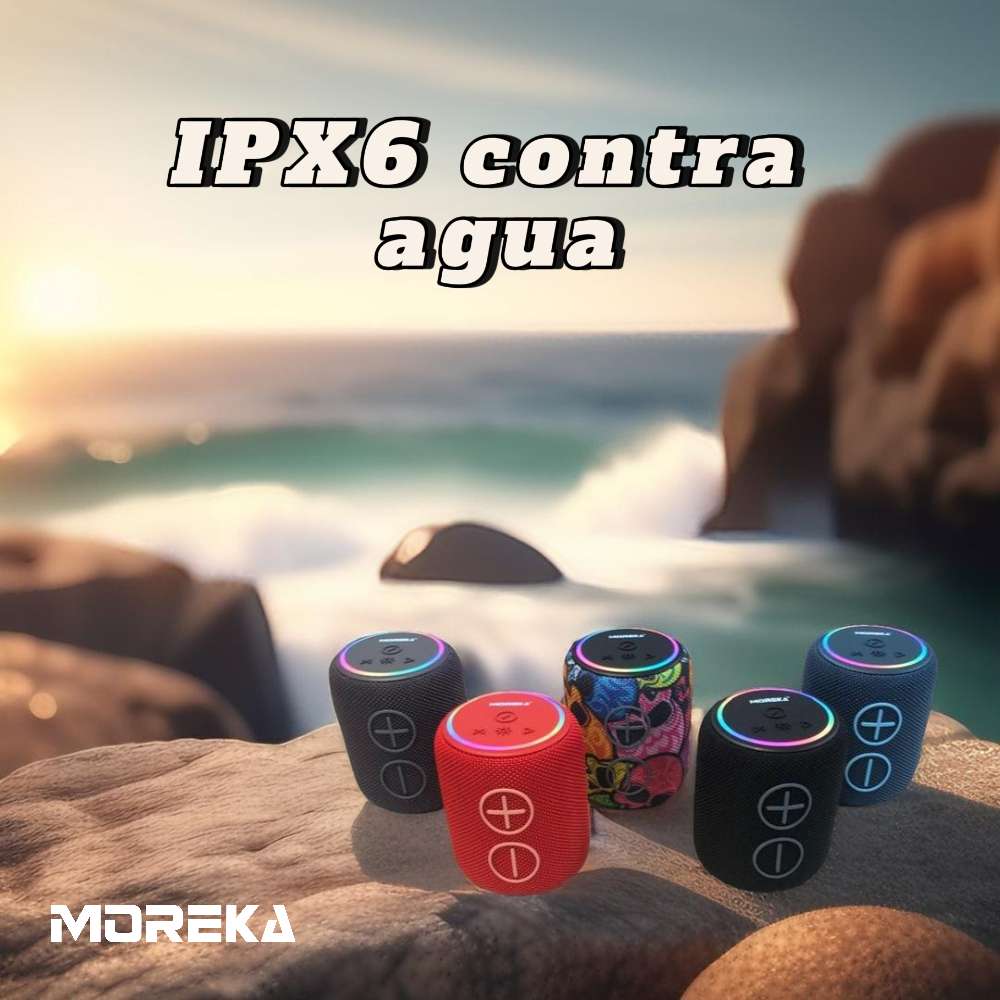 Bocina Moreka 416 8W 1200mAh Bluetooth, TF Card, Radio FM, USB Contra Agua IPX6