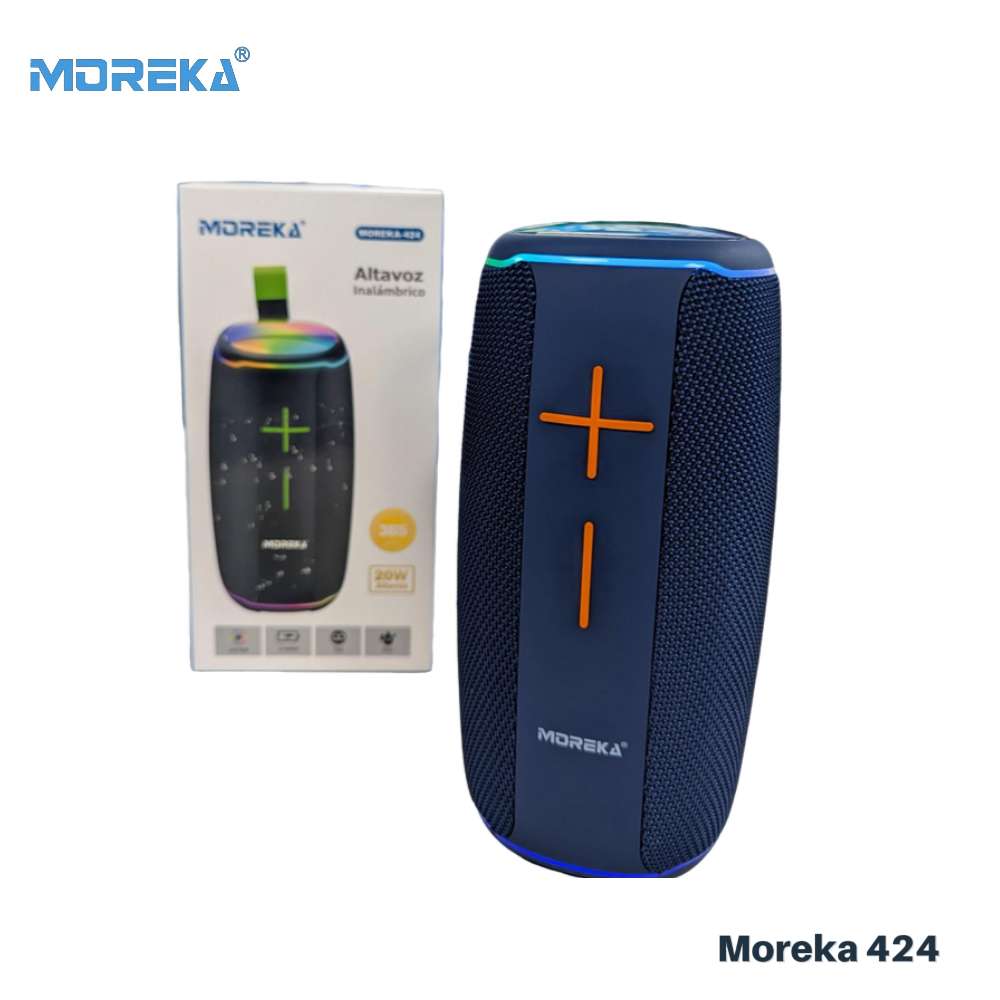 Bocina Moreka 424 20W 3600mAh 5-7 hrs de bateria Bluetooth, Contra Agua IPX6