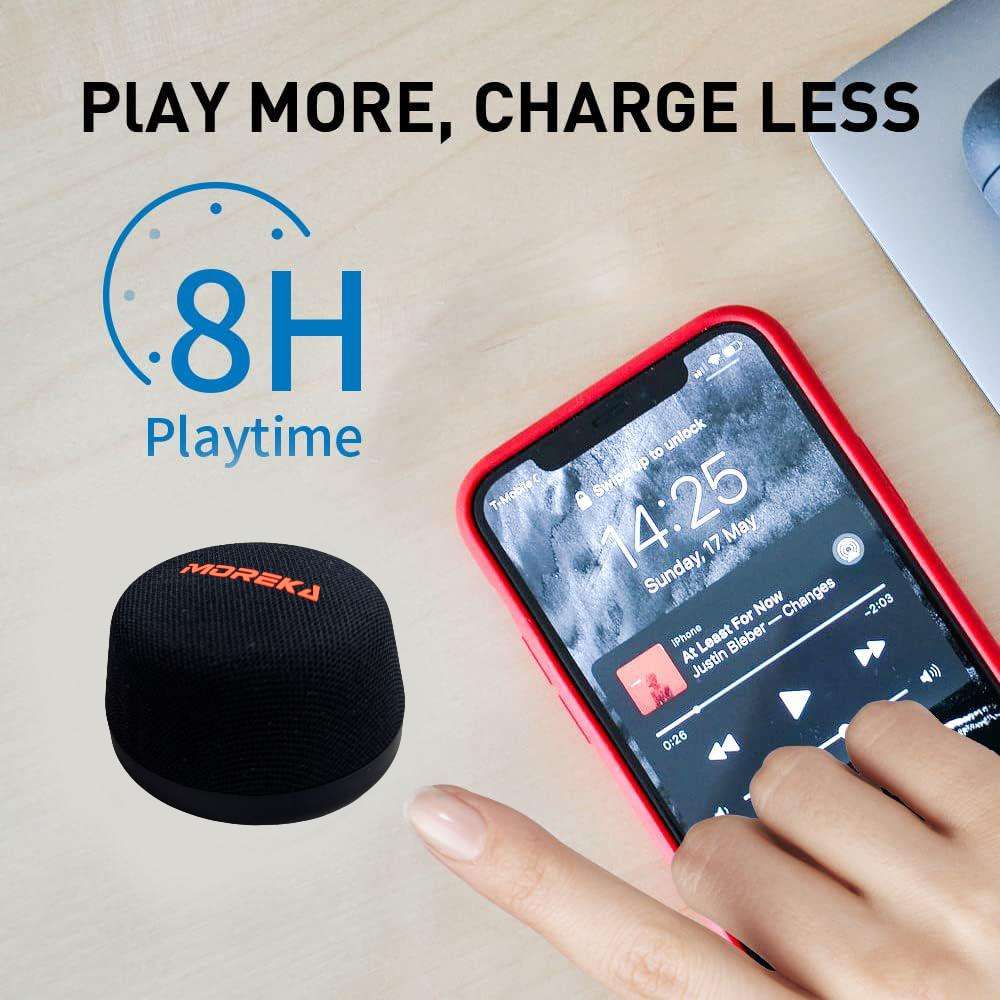 Bocina Moreka 425 6W 600mAh 6-8 hrs de bateria Bluetooth Magnetica MagSafe IPX6