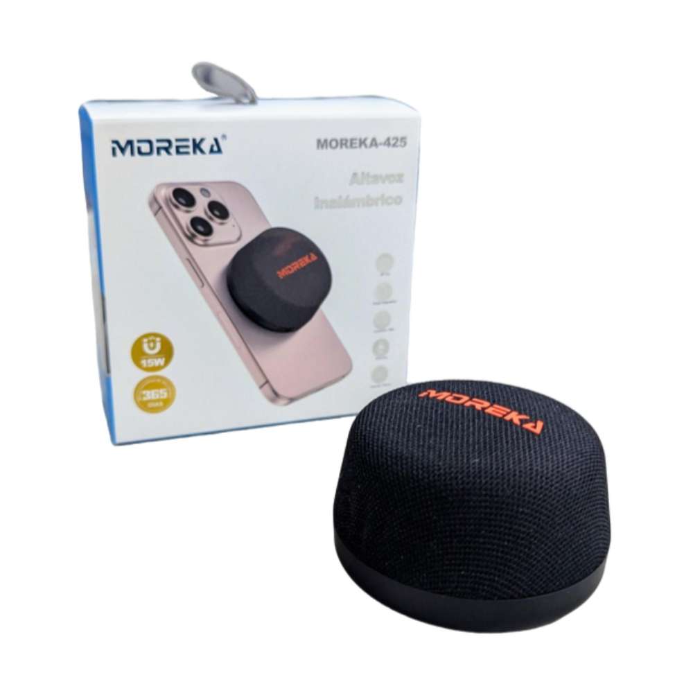 Bocina Moreka 425 6W 600mAh 6-8 hrs de bateria Bluetooth Magnetica MagSafe IPX6