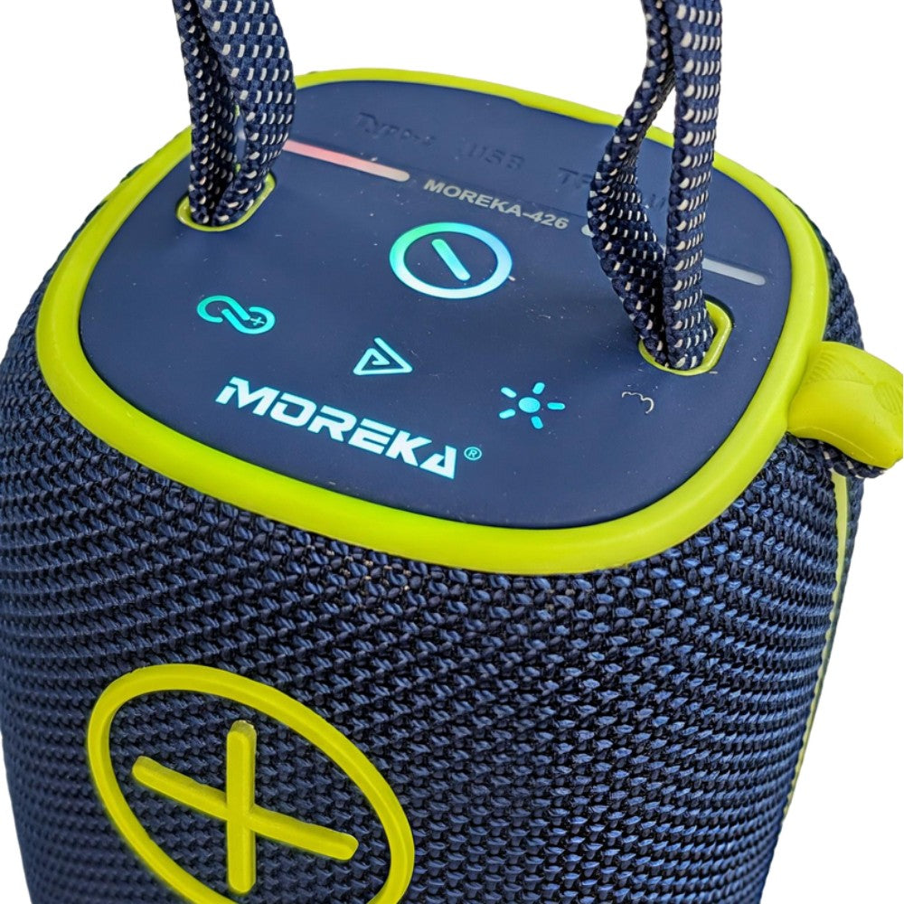 Bocina Bluetooth Moreka 426 10W 2400mAh TF Card Radio FM Resistente al agua IPX6