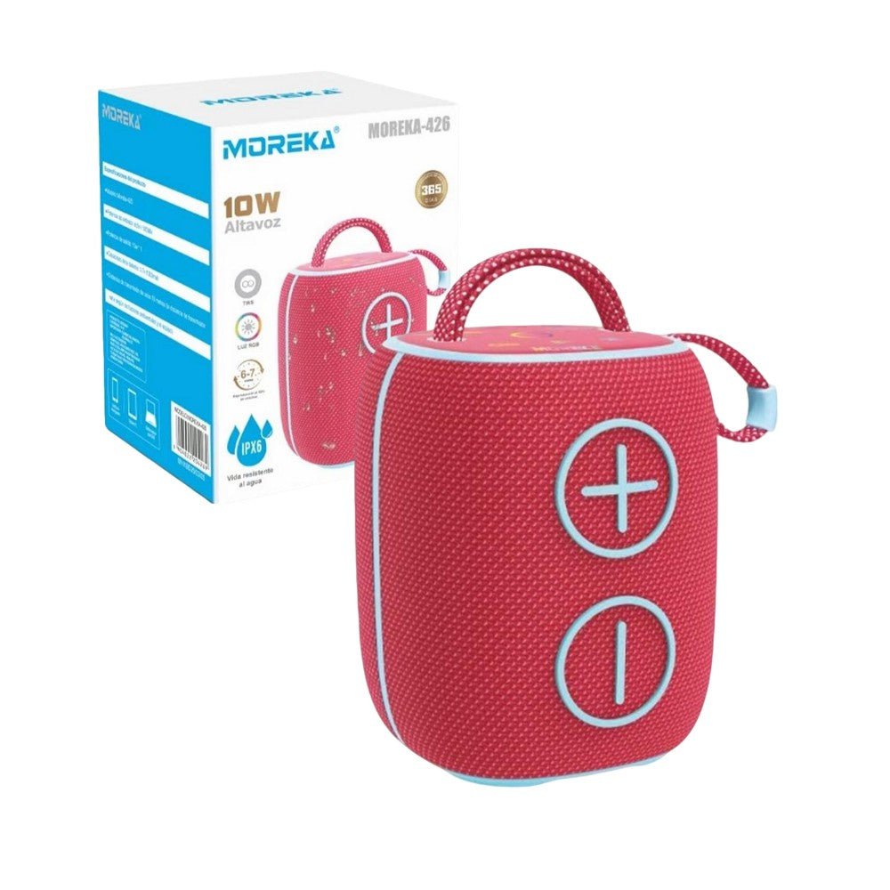 Bocina Bluetooth Moreka 426 10W 2400mAh TF Card Radio FM Resistente al agua IPX6