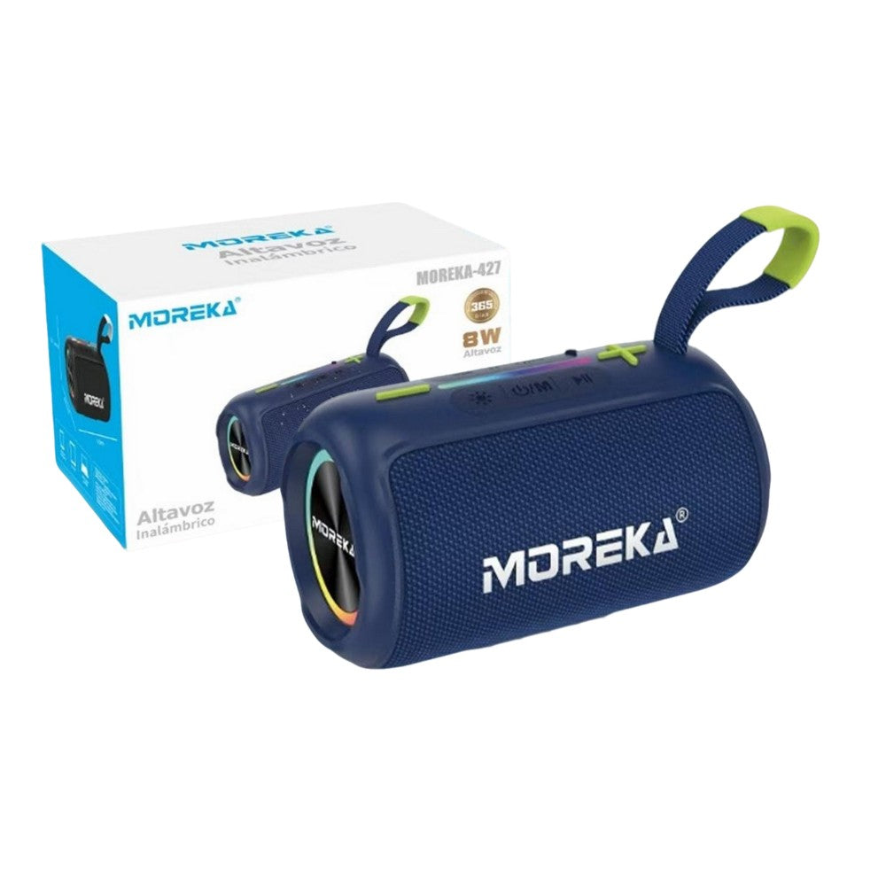 Bocina Bluetooth Moreka 427 8W 1200mAh TF Card Radio FM Resistente al agua IPX6