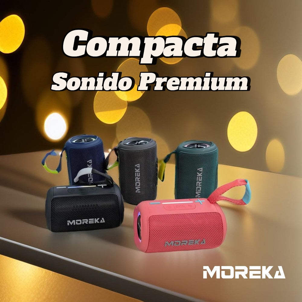 Bocina Bluetooth Moreka 427 8W 1200mAh TF Card Radio FM Resistente al agua IPX6