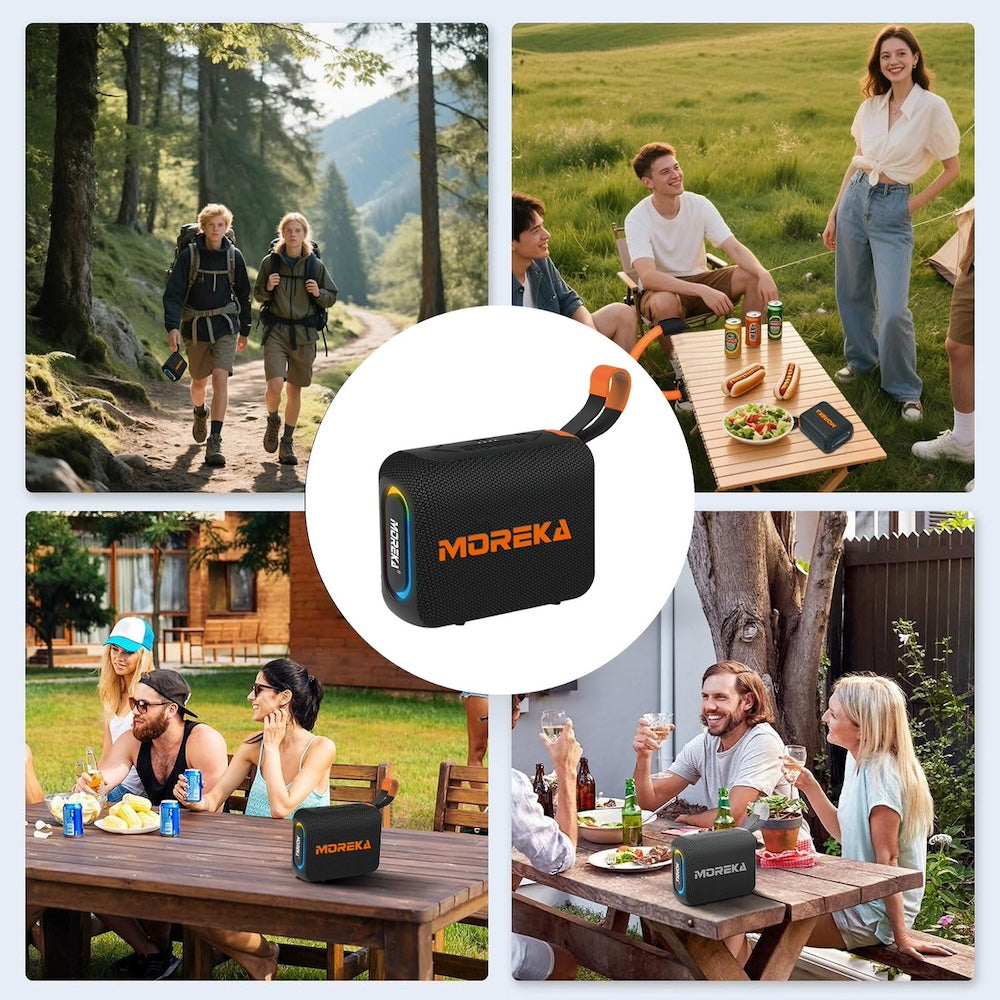 Bocina Power Bank Moreka 428 10W 5000mAh cables tipo IP y C hasta 25 Horas