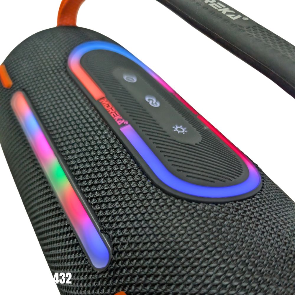 Bocina Moreka 432 25W 3600mAh 4-5 hrs de bateria Bluetooth RGB IPX6