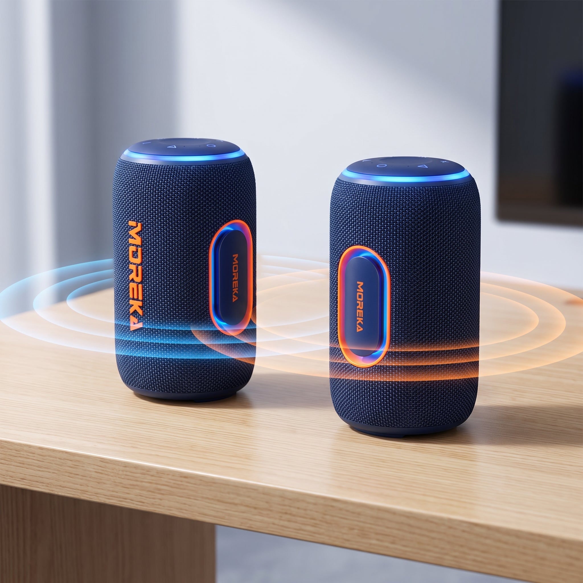 Bocina Inalámbrica Portátil Moreka-445 IPX5 25W Bluetooth 5.4