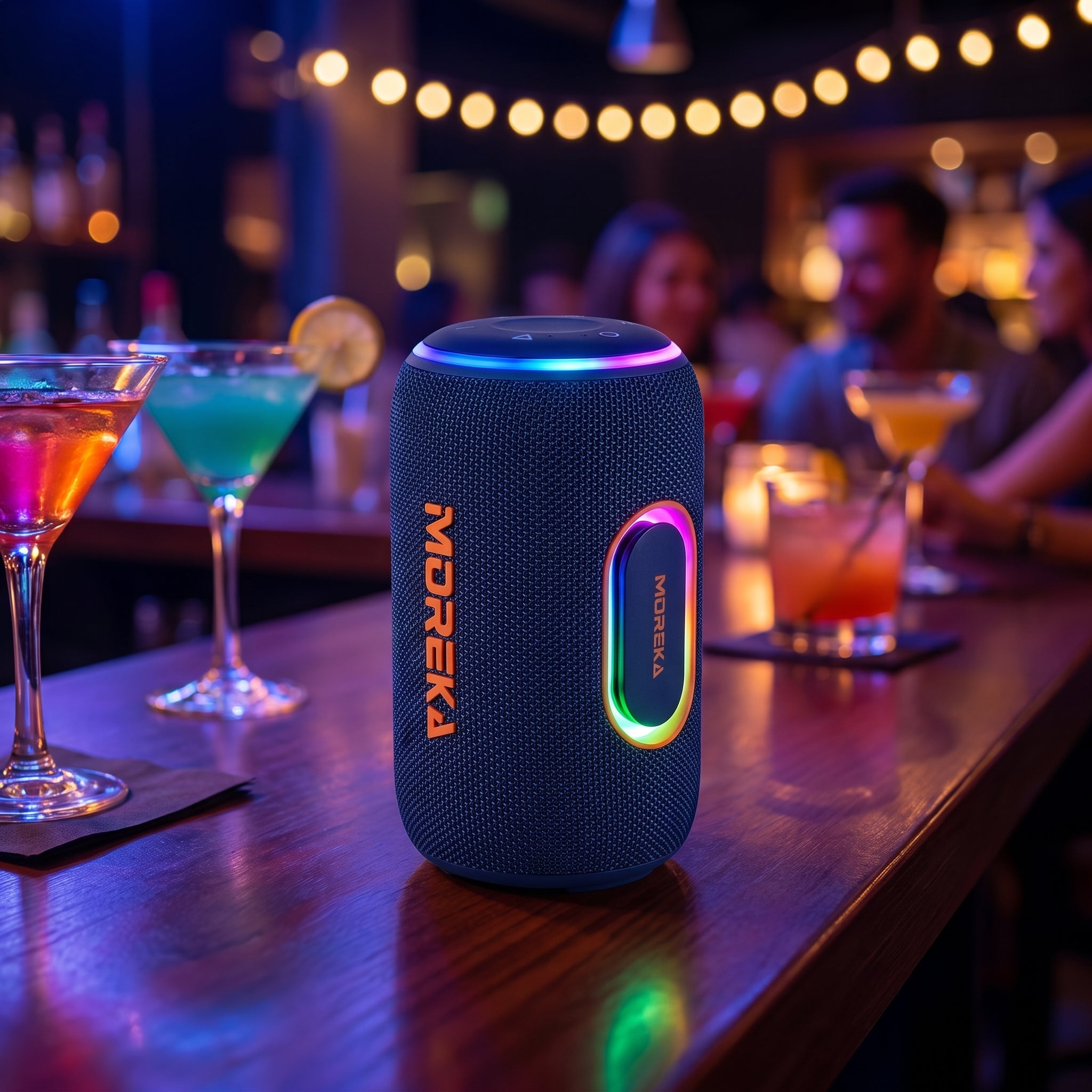 Bocina Inalámbrica Portátil Moreka-445 IPX5 25W Bluetooth 5.4