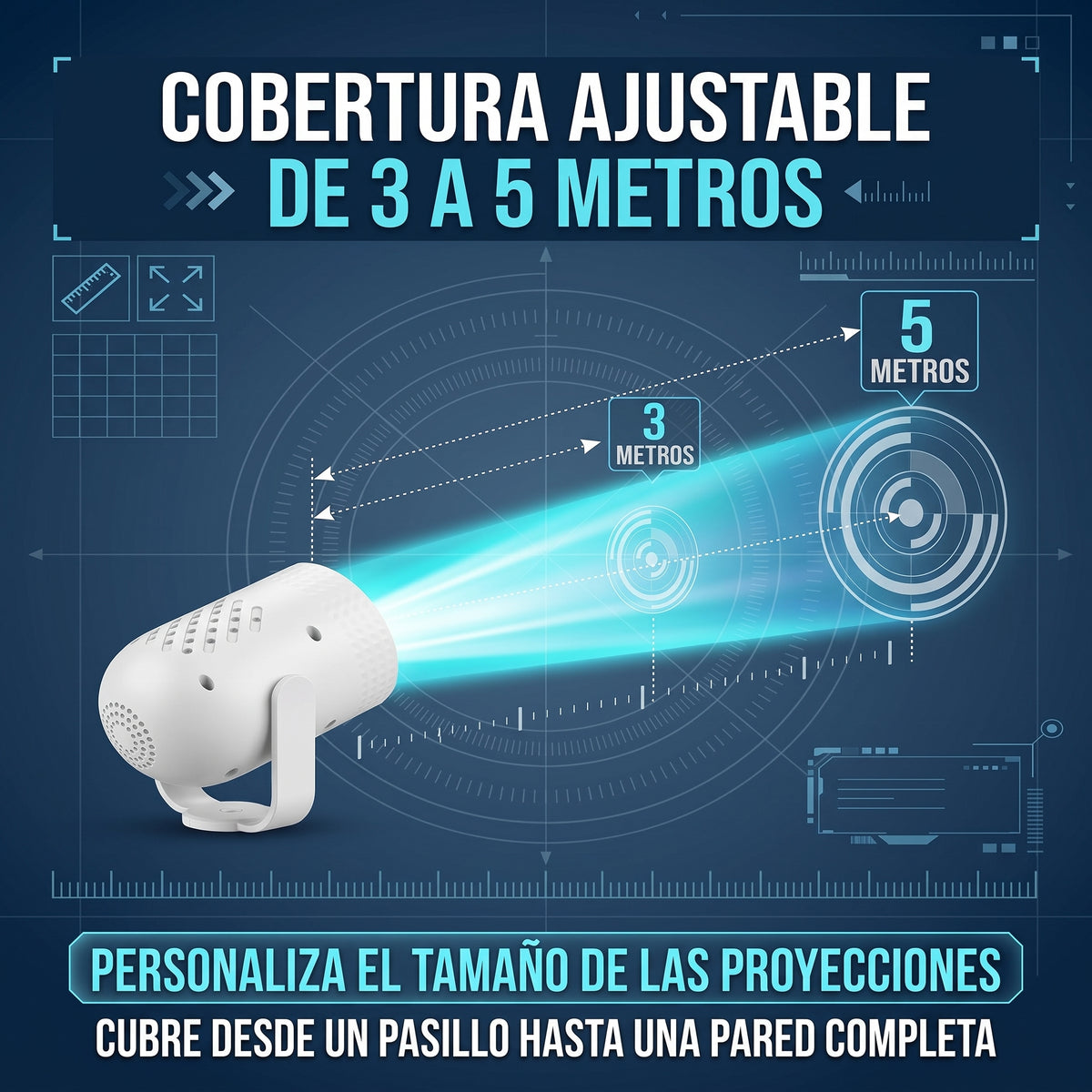 Lámpara de Proyección Navideña Büytiti ZSD-378 para Interiores