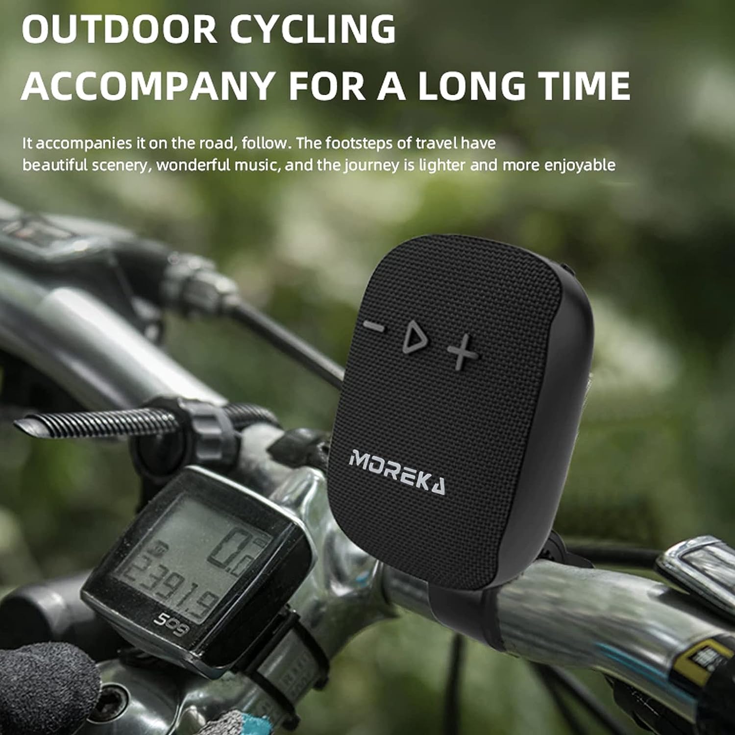 Bocina Moto Bluetooth Moreka W3S TF Card Radio FM Resistente al agua