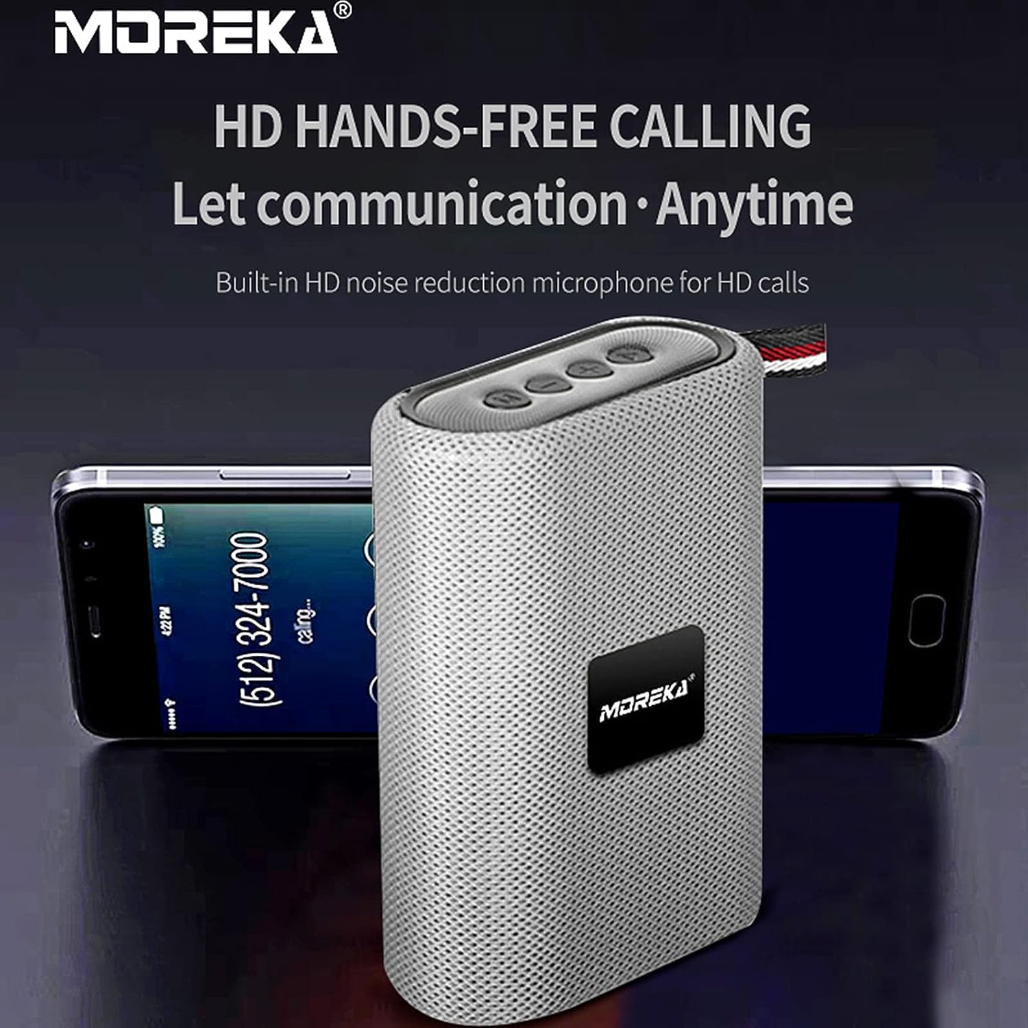 Bocina Moreka T35, Bluetooth, TF Card, Radio FM, USB.