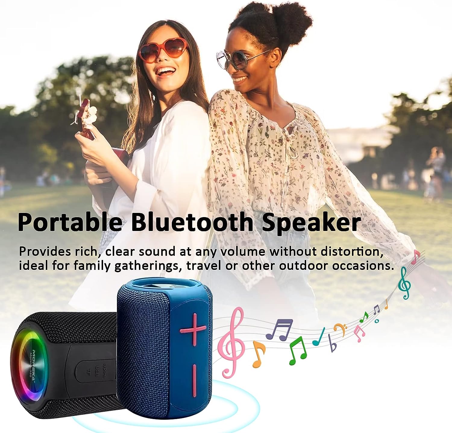 Bocina Bluetooth Moreka 350 TF Card Radio FM Resistente al agua
