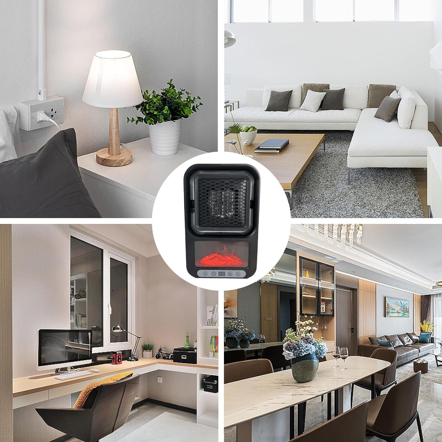 Calentador eléctrico portátil de cerámica 800w silenciosa Moreka NFJ-705W