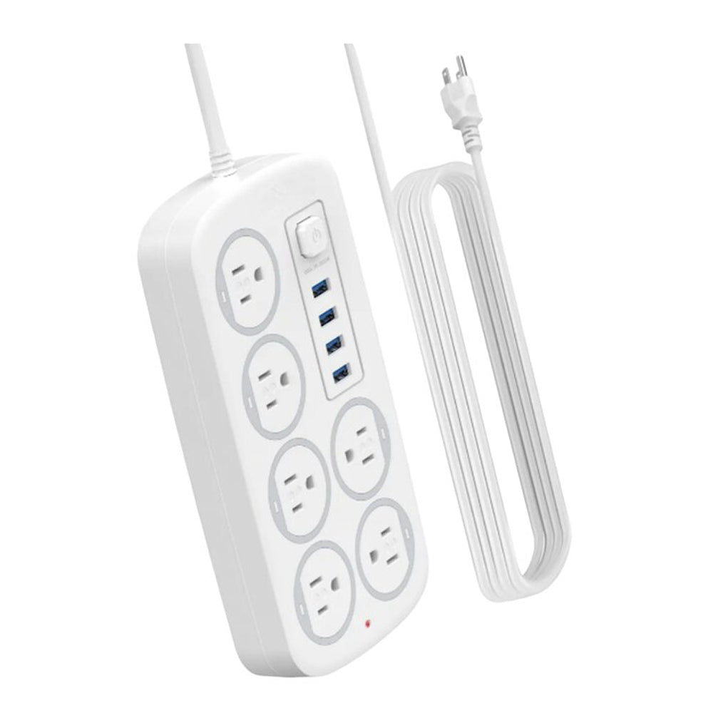 Multicontacto 6 Conexiones 4 Puertos Usb MC-J06U