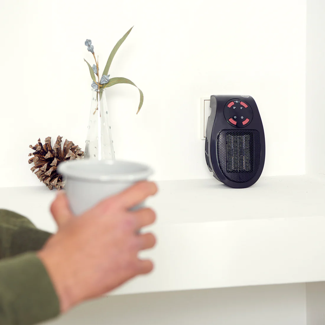 Calentador eléctrico portátil de 500 W de Pared RJG-023