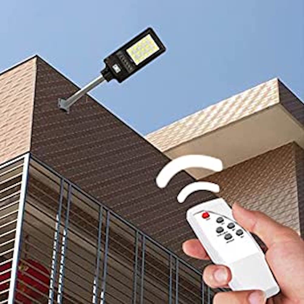 Luminaria Suburbana Alumbrado Publico Solar 150W con Sensor Movimiento GD-98150