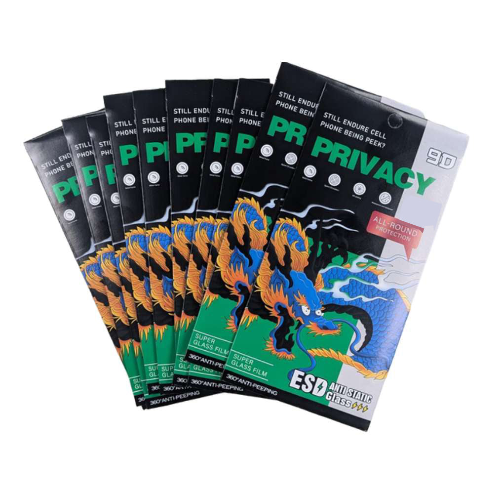 10 piezas Mica Privacidad Cristal templado 9d para SAMSUNG A10/A10S