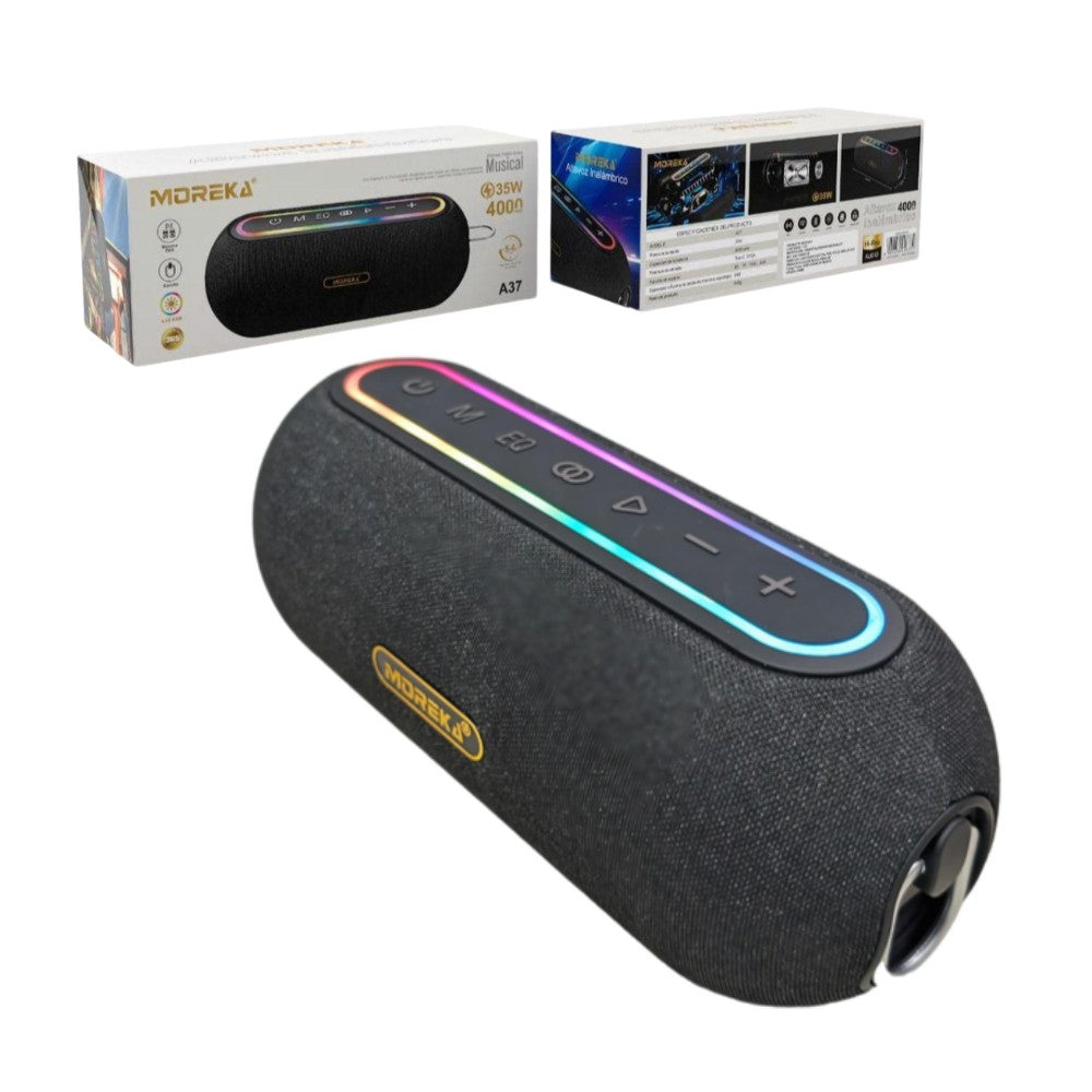 Bocina Moreka A37 35W 4000mAh 5-6 hrs de bateria Bluetooth