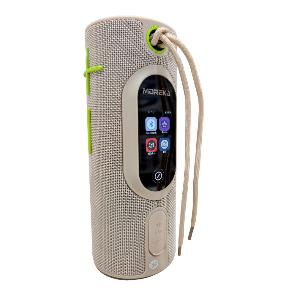 Bocina Moreka A46 Pantalla Táctil LCD multifunción 30W 3600mAh 10hrs de bateria IPX6