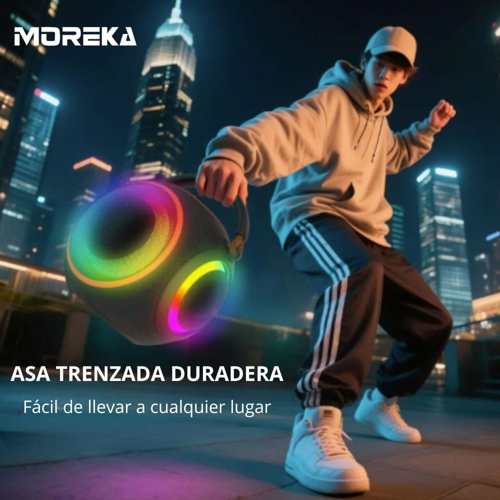 Bocina Moreka A56 120W 80W+40W 12000mAh 13 hrs de bateria Bluetooth IPX6