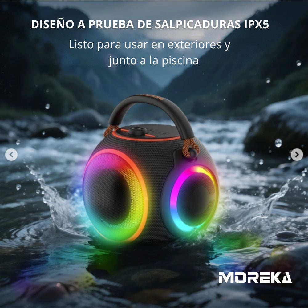 Bocina Moreka A56 120W 80W+40W 12000mAh 13 hrs de bateria Bluetooth IPX6