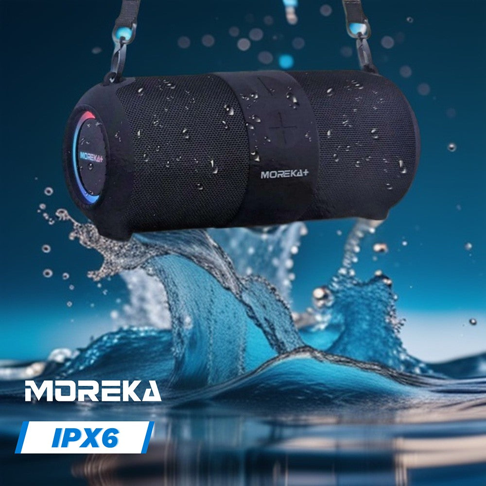 Bocina Moreka+ A6 60W, Bluetooth, TF Card, Radio FM, USB Contra Agua IPX6
